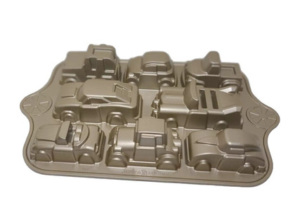 Nordic Ware Cars Cake baking Pan mini cake brownies 8 partitions 5 cups / 1.2 l