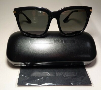 McQ by Alexander McQueen MQ0055S Black Gold New Men's Sunglasses