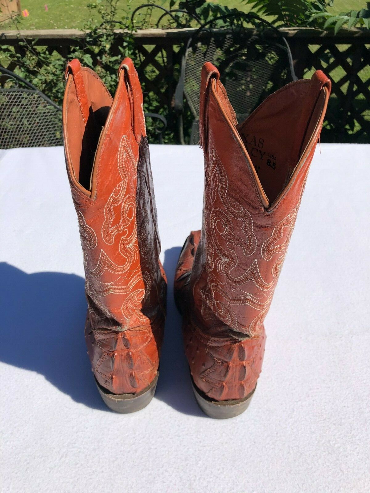 MENS TEXAS LEGACY COWBOY WESTERN BOOTS SIZE 8.5 Handm… Gem