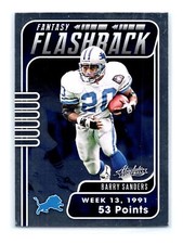 2020 Absolute Football #FF-BS Barry Sanders Fantasy Flashback Detroit Lions