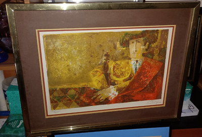   SUNOL ALVAR Original Color Lithograph ''EL MATADOR'' - Pencil Signed & Numbered