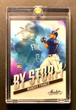 2022 Panini Absolute Baseball WANDER FRANCO #BYS-1 By Storm Rookie | Rays TB RC