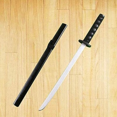 2pcs Japan Samurai Wood Sword Toy Show Prop Katana Kids Play