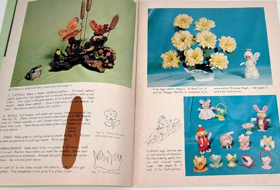 3 Vintage Craft Books You Can Make Egg Carton Creations