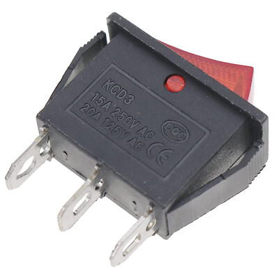 120927-24 120 Volt Rocker Switch Lighted On Off for Electric Fireplaces FMI Desa
