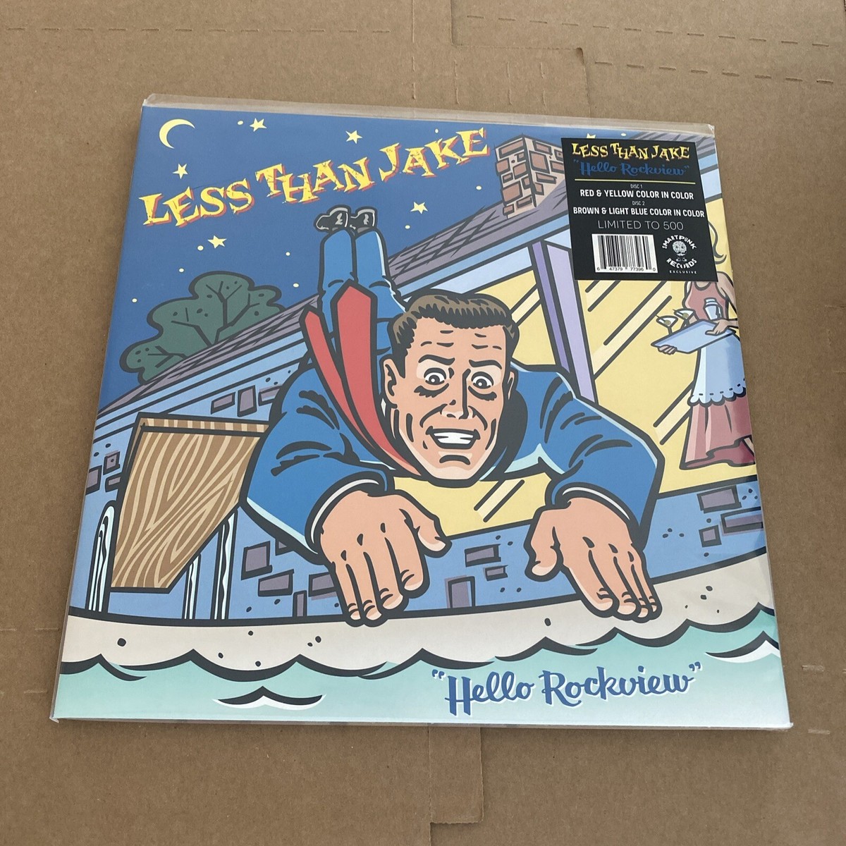 Less Than Jake Hello Rockview Brown/Blue + Red/Yellow In Color