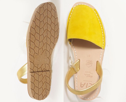 Ria Menorca Basic sandals avarcas ante mostaza 20002 - Picture 4 of 7