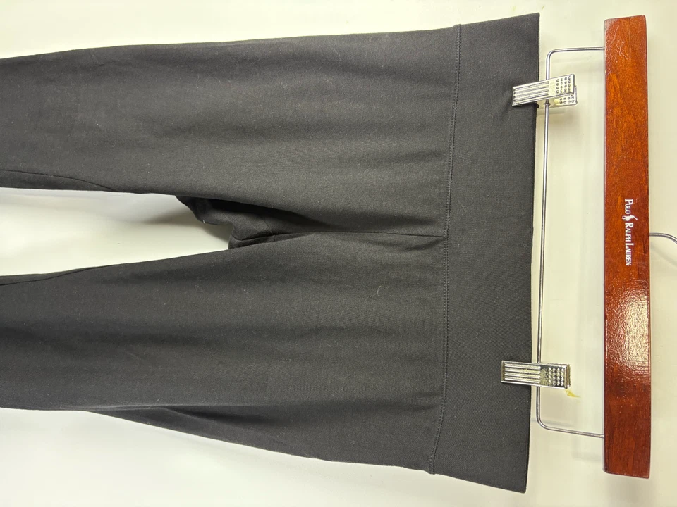 Hue 紧身裤女式中号黑色休闲弹性腰部弹力拉裤 — 第 3/4 张图片