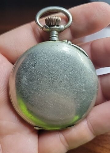 51 mm Antik Gravierte Taschenuhr P.H. Golay Blume Schweiz wie besehen - Bild 4 von 7