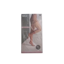 SILK IMPRESSIONS 2 Pr High Waisted COFFEE BEAN Lt Support Sheer Pantyhose XXXL