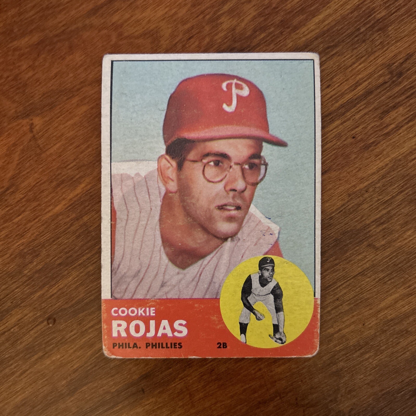 1963 Topps Baseball Cookie Rojas Philadelphia Phillies Card #221 | eBay