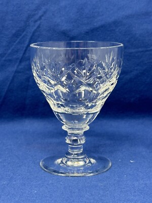 WEBB& CORBETT CRYSTAL GEORGIAN PATTERN SMALL WATER GOBLET 