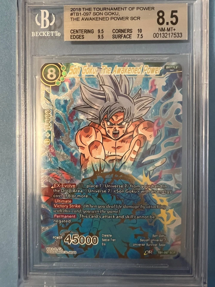 Son Goku, The Awakened Power SCR Dragon Ball Super BGS 8.5 NM-MINT - Image 4 of 4