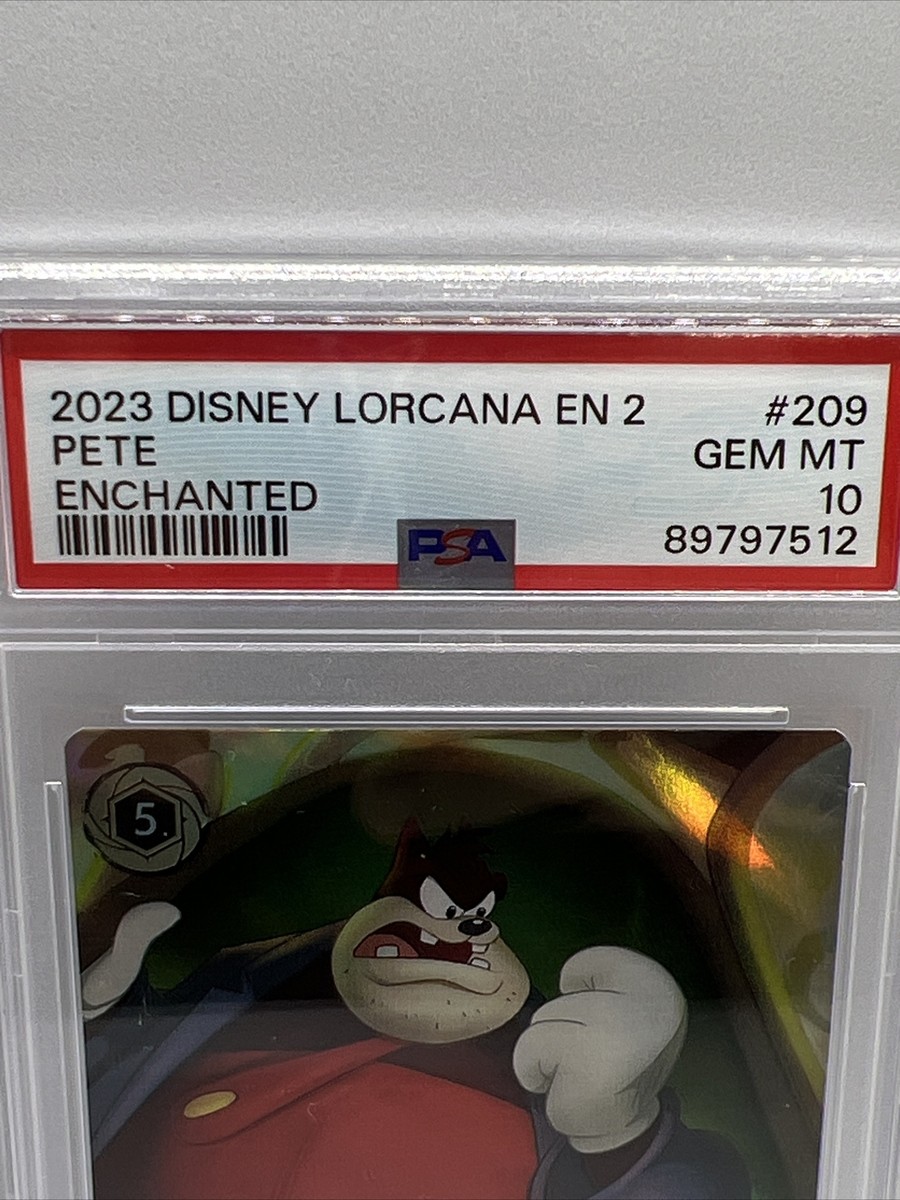 PSA10 Disney Lorcanaピート #209 2023 Disney Lorcana EN 2 Enchanted #209 Pete - PSA 10 GEM
