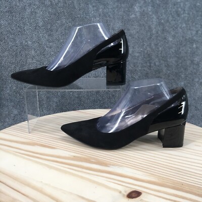 Bandolino Shoes Womens M Slip On Pumps Black Suede Heeled