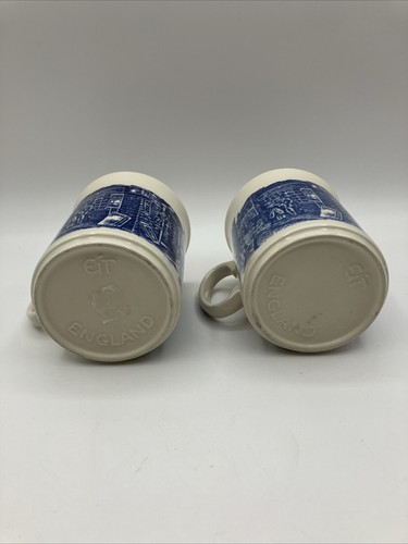 (2) EIT England Vintage 8 oz cups, set of 2, Charles Dickens street scene - Picture 13 of 16