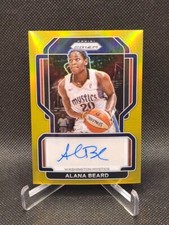 2022 Panini Prizm WNBA Signatures Alana Beard Gold Prizm Auto /10 #SG-ABD