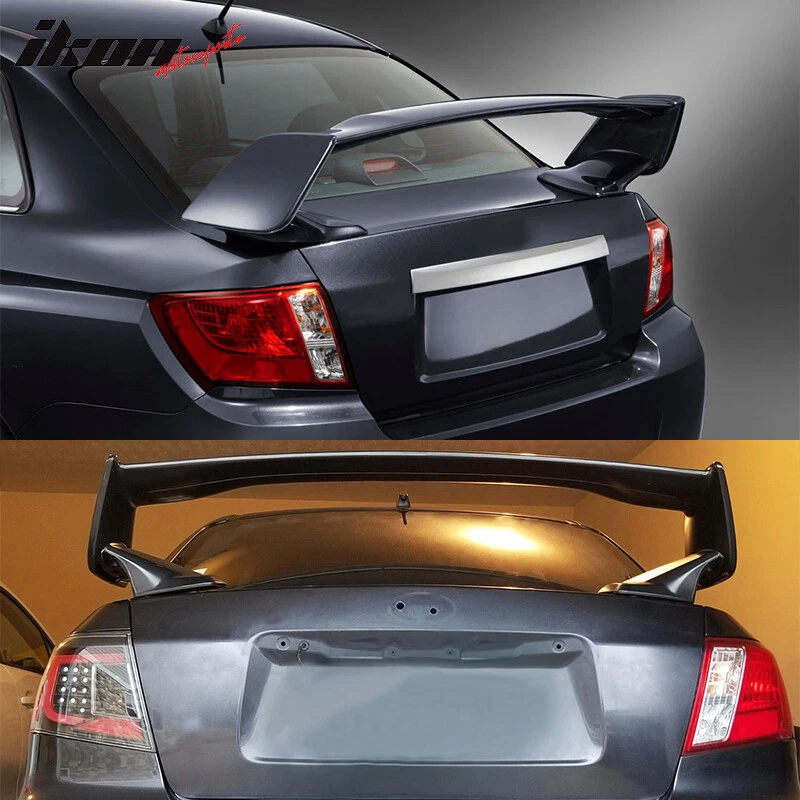 Fits 08-14 Subaru Impreza WRX STI Style Rear Trunk Spoiler Wing ABS Unpainted - Image 3 of 4