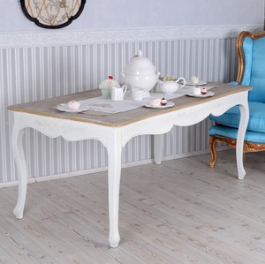 Tisch Holz Esszimmer Tisch Shabby Chic Weiss Esszimmer Holztisch Ebay