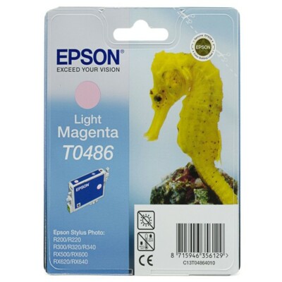Original Epson T0486 light magenta Stylus Photo RX500 RX600 RX620 OVP DATUM 2024