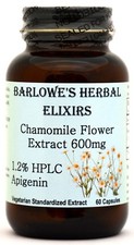 CHAMOMILE EXTRACT 1.2 APIGENIN 600mg 60 Veggie Capsules Glass Bottles