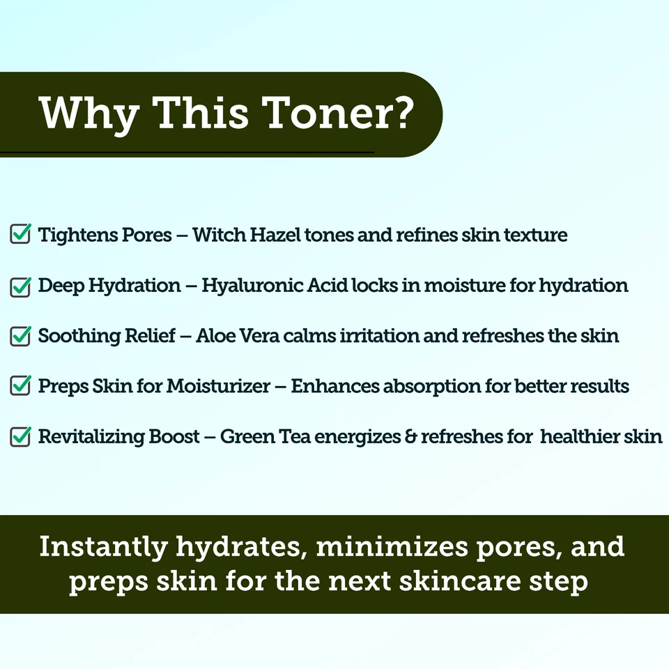 Tónico facial para hombres ANDRE SEALS infundido con hamamelis orgánico y té verde Foto 3 de 4