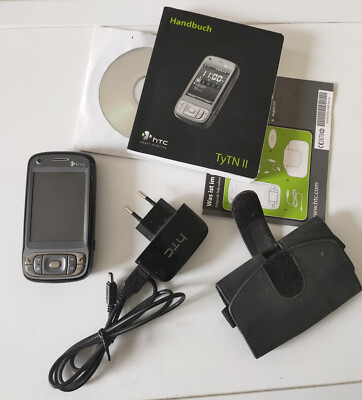 HTC TyTN II - Black Grey Handy, Smartphone + Zubehörpaket (Handbuch, Netzteil..)