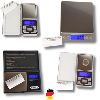 Digitale Präzisionswaage Feinwaage 0.01-2000g Taschenwaage Fein Gramm Gold Waage