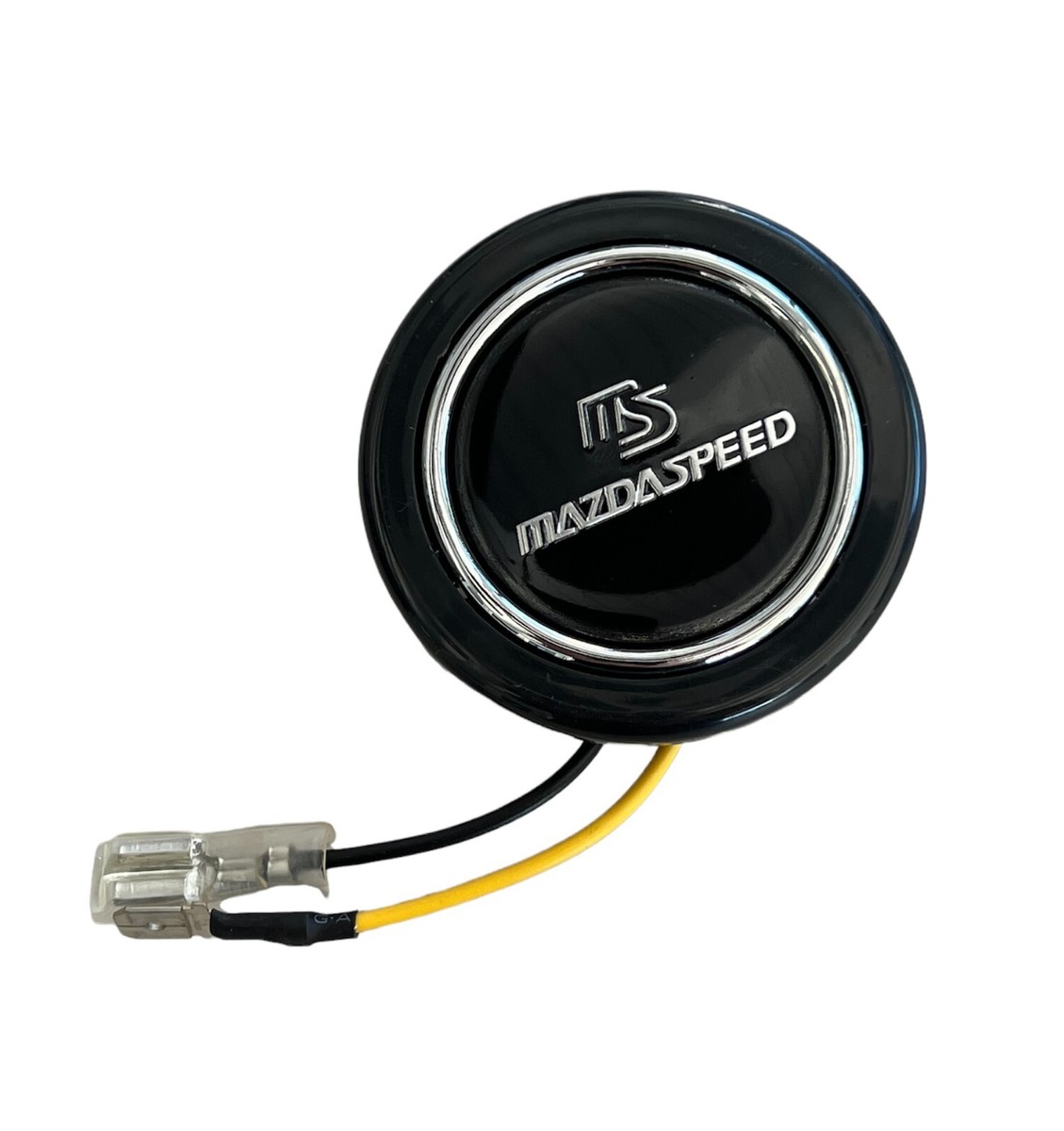 MAZDASPEED マツダスピード ホーンボタン/NARDI/MOMO/RX7 Mazdaspeed White JDM Horn Button for SPARCO OMP MOMO NARDI