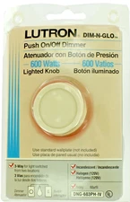 Lutron® DNG-603PH-IV 3 Way Rotary Dimmer Switch , Push On/Off Knob Locator Light