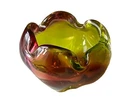 Vintage MCM Murano Multicolored Italian Glass Bowl Ashtray Possibly Seguso
