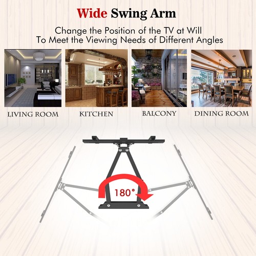 TV Wall Bracket Mount Swivel Tilt for 26 32 40 42 46 50 55 60" TVs Full Motion - Picture 13 of 15