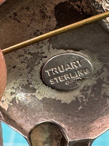 Vintage Sammlerstück Sterlingsilber Truart große Spielzeug Pudel Brosche - Bild 4 von 4