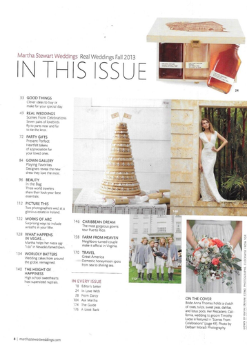 Martha Stewart Weddings Magazine Bridal Gowns Amazing Parties Gift Ideas 2013 - Picture 2 of 12