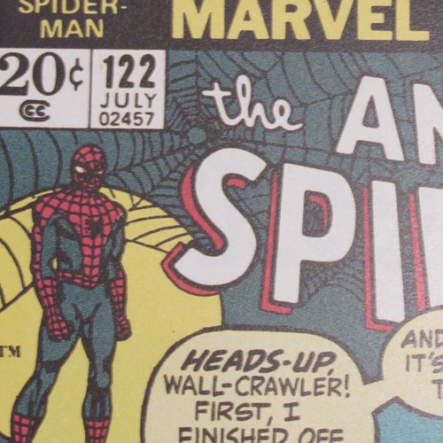 Marvel Comic Group, retro, Spider Man-Green Goblin, cubierta artística de libro, letrero de madera - Imagen 5 de 9