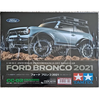 Tamiya 1/10 RC Ford Bronco 2021 CC-02 Chassis 4WD w/ Motor, ESC
