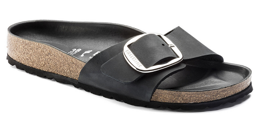 NIB Birkenstock Madrid Big Buckle Leather Sandal In Black NIB Birkenstock Madrid Big Buckle Leather Sandal In Black