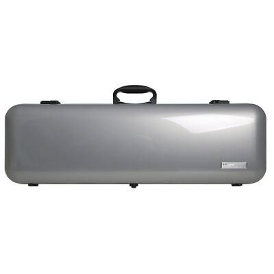 GEWA Violin Case, Air 2.1, Oblong, 4/4, Metallic Silver/Black