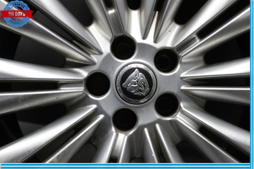 07-15 Jaguar X150 XK XF XKR R19 19" Rear Wheel Rim Silver Set of 4 Oem - Image 4 of 4