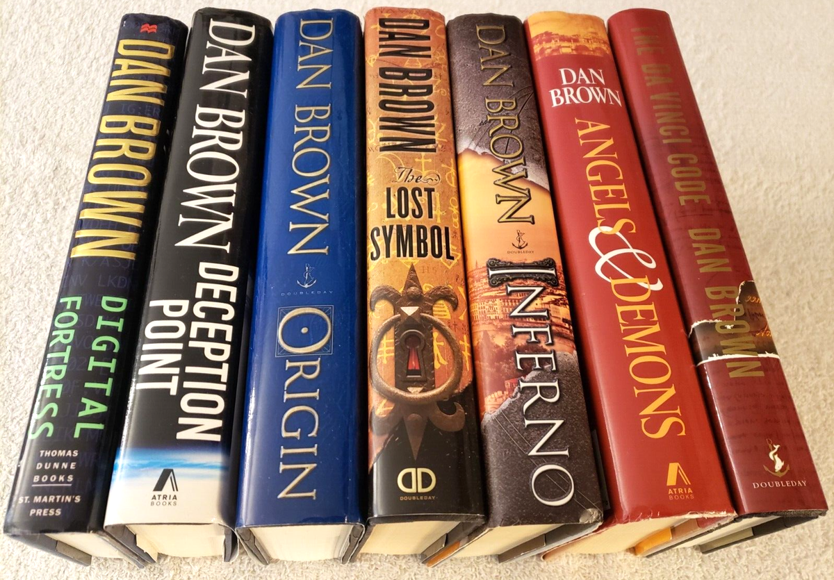Lot 7 All Complete Dan Brown HC Bk Robert Langdon Da Vinci Code