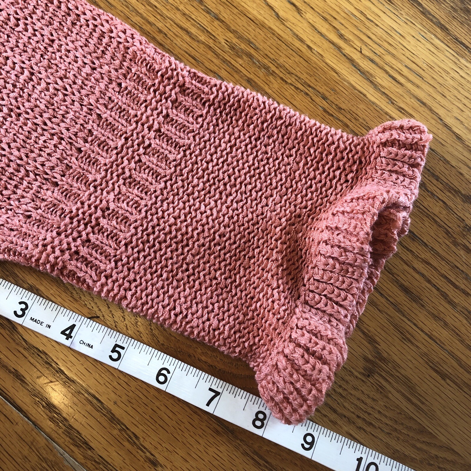 August Silk Salmon Small One Button Cardigan 3/4 … - image 8