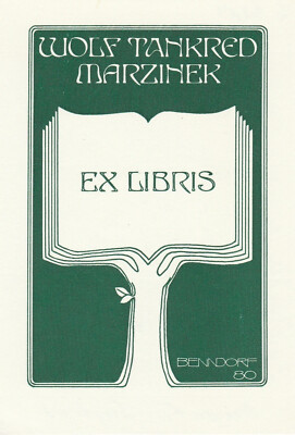 Exlibris -SIEGFRIED BENNDORF - Unsigned For Wolf Tankred Marziner - 1980 - P7