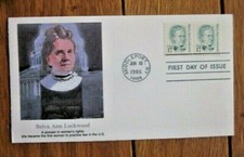BELVA ANN LOCKWOOD WOMEN'S RIGHTS PIONEER 1986 FLEETWOOD CACHET FDC VF UNADDR