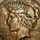 1923-S PEACE DOLLAR (  STRANGE TONED ) ID NO. H-502