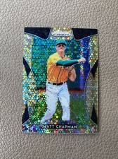 2019 Panini Prizm Matt Chapman Gold Donut Circles /150 Oakland Athletics 140