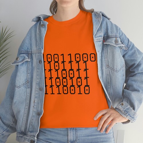 Unisex Heavy Cotton Tee Binary for LOSER and Loser on back of shirt - Bild 35 von 145