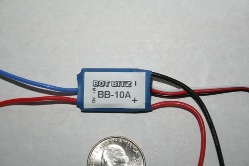 New 10A BotBitz Brushed Electronic Speed Controller ESC -Robot RC 12v -Battlebot - Picture 3 of 7