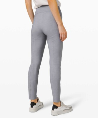 【新品】Lululemon ハイウエスト ヨガタイツ Sサイズ グレー Lululemon Here to There High-Rise 7/8 Pant Crosshatch Texture