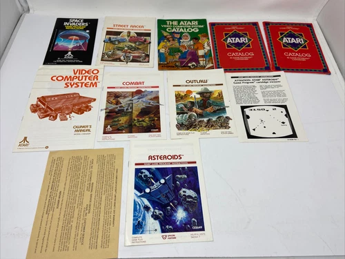 Vintage Atari Video Computer System Owners Manuals Instructions & Warranty Card