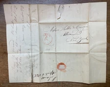 1838 HANDWRITTEN MANUSCRIPT BILL LEATHER COBBLER BOOTMAKER SEAL SKINS BUCKSKIN